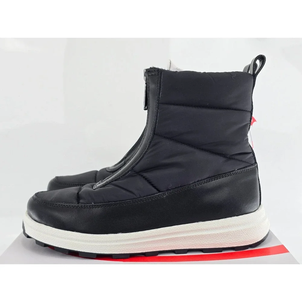 Blondo Vincent Waterproof Boots Womens 6.5 Black Nylon Puffer Zip -New